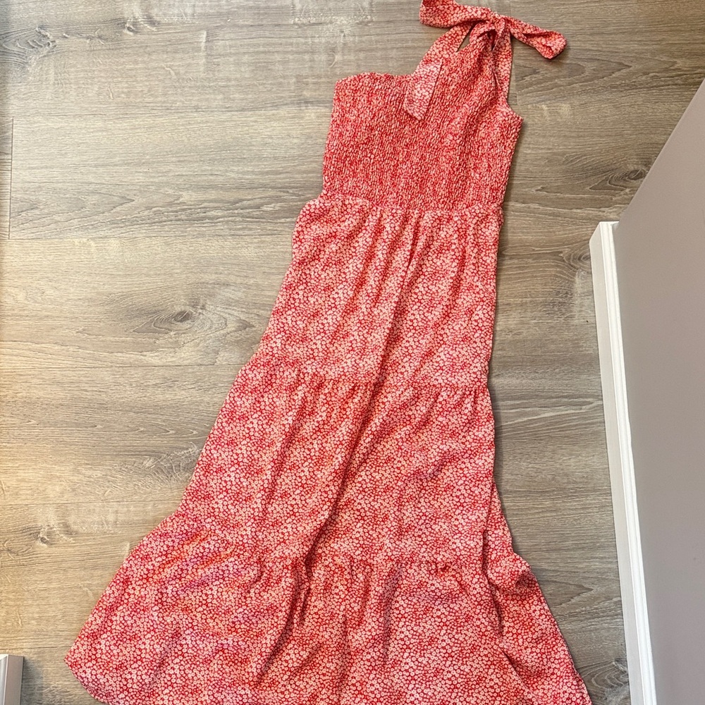 Red Floral Maxi Dress